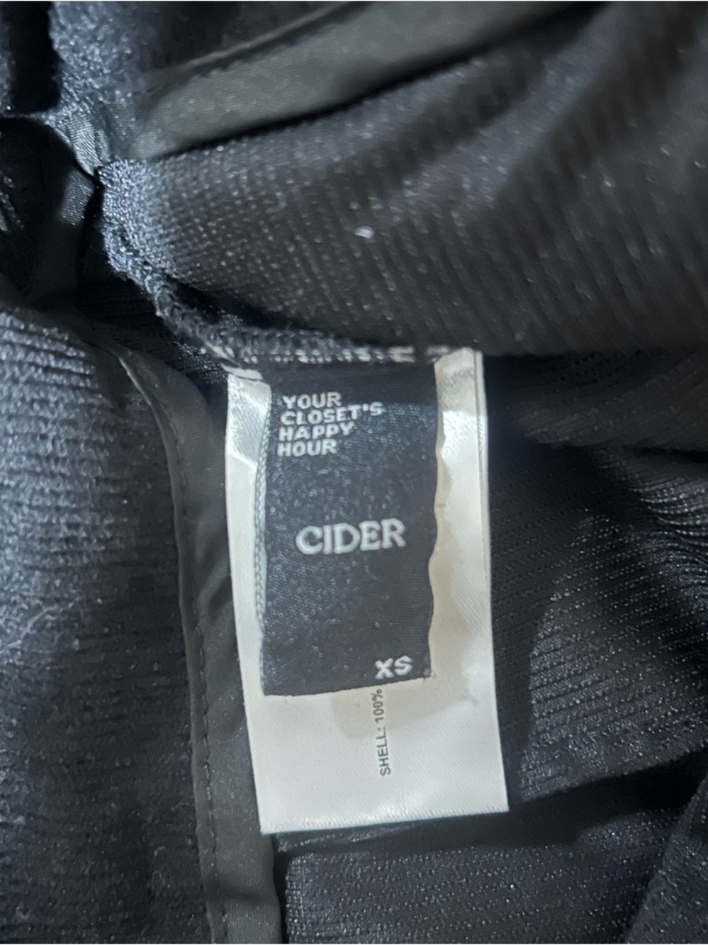 XS Cider Black Corduroy Jumpsuit - Picture 6 of 12